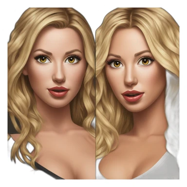 Hyper-realistic painting samantha saint savannah bond compare sticker