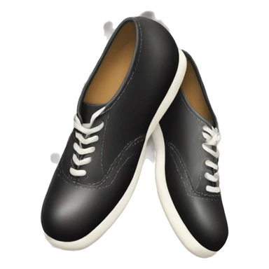 1950s black and white shoes sticker