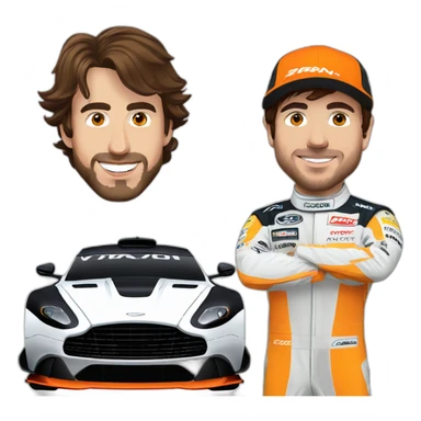 Fernando alonso & Aston Martin sticker