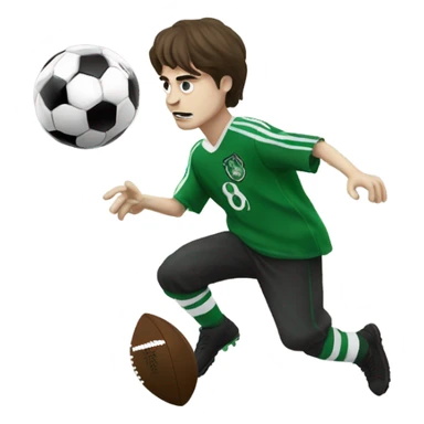 Harry Potter playing football with Voldemort  sticker