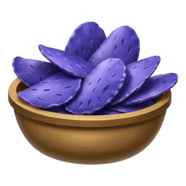 blue potato chips sticker