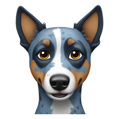 blue heeler in blue shoes sticker