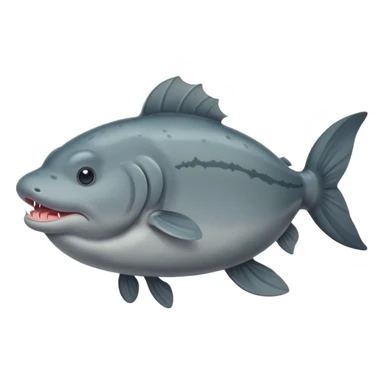 An extremely fat catfish with a bulging stomach sticker