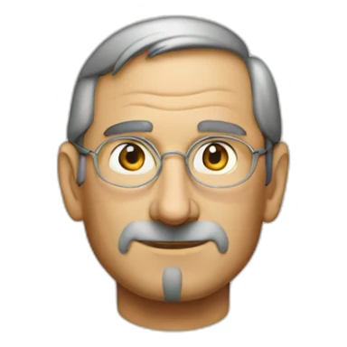 apple logo steve jobs sticker