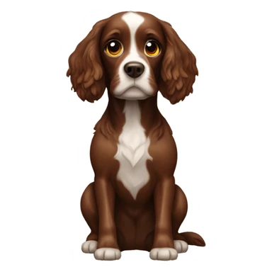 Sprinkler spaniel brown sticker