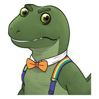 gay velociraptor sticker