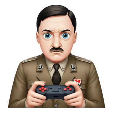 Hitler qui joue à la play sticker