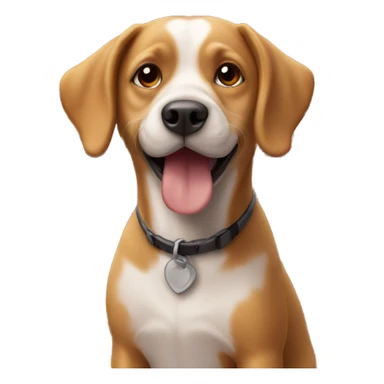 Dog on a red roof sticker