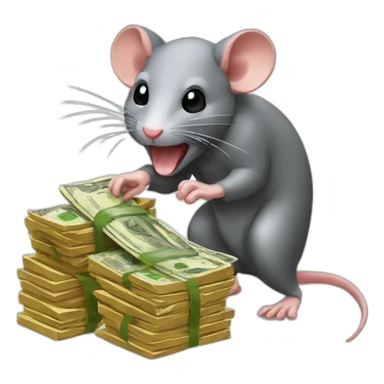 rat-stealing-money sticker