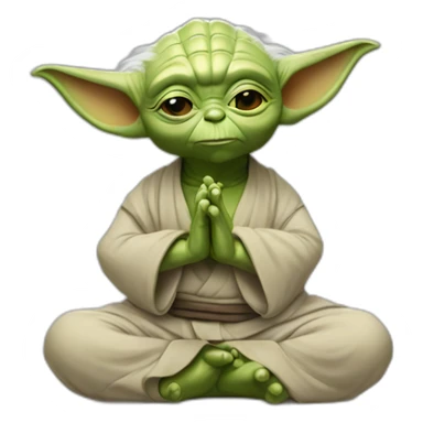 Yoda fais du yoga  sticker