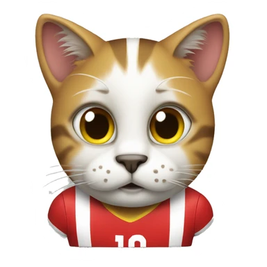 Cat football Belgium sticker