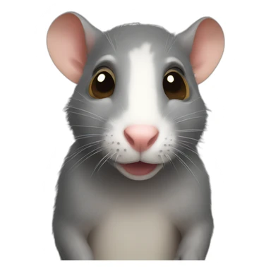 cross eyed rat sticker