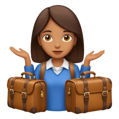 brown girl traveling sticker