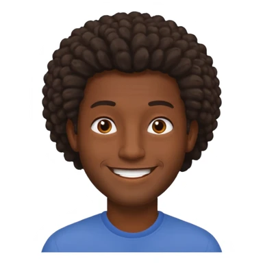 coily hair mens image sticker