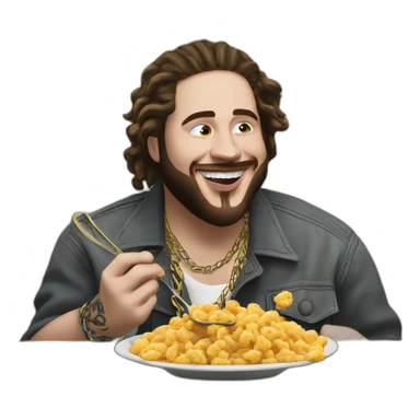 Post Malone eating chettos sticker