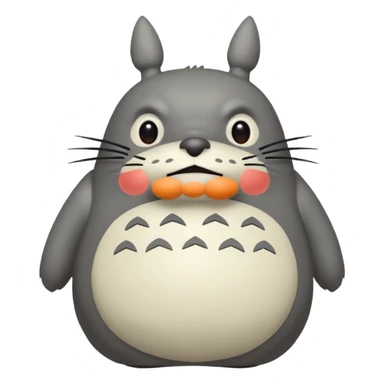 Totoro tierno que se parezca al real  sticker