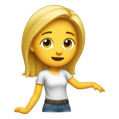 une fille qui fait un dab sticker