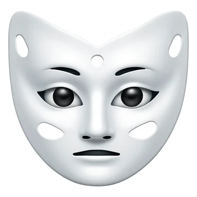a sheet of white mask pack for face skincare beauty, except on the face, transpalent holes on eyes and mouth side sticker