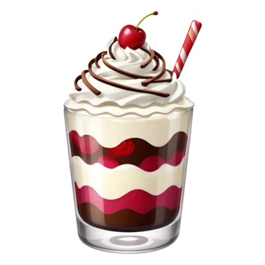 dessert in a glass sticker
