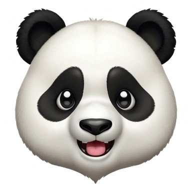 Cinematic Comical Panda Portrait Emoji, Head tilted dramatically with an exaggeratedly amused expression, featuring a striking black and white Fur with a quirky, playful expression and wide, expressive eyes filled with humorous disbelief, Simplified yet hilariously expressive features, highly detailed, glowing with a slightly sassy glow, high shine, dramatic yet playful, stylized with an air of cheeky charm, bright and endearing, soft glowing outline, capturing the essence of a spirited and over-the-top panda, so meme-worthy it feels like it could roll its eyes into internet fame instantly! sticker