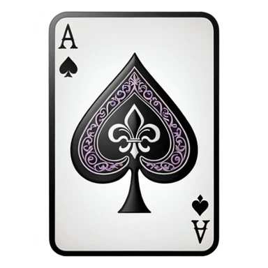 playing card ace of spades sticker
