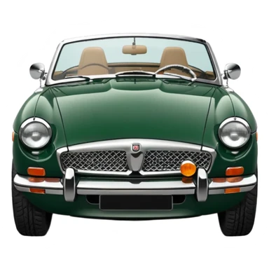 1977 Mgb roadster British racing green chrome bumper buiscit interior sticker