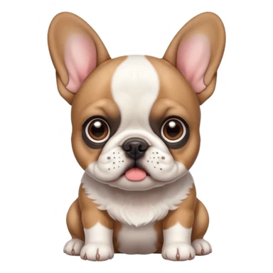a French bulldog puppy sticker