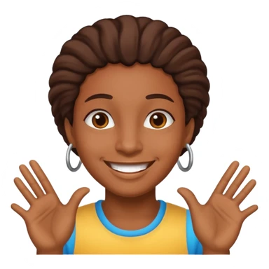 smiling Caribbean person emoji sticker