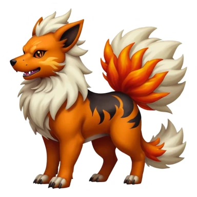 Houndoom-Arcanine-Pokémon-Fakémon-hybrid-creature sticker