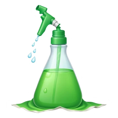 cleaning product and rag sticker