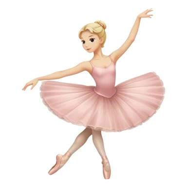 blonde ballet dancer mid-spin sticker