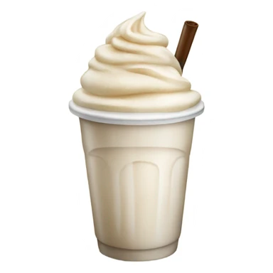 white frappe drink  sticker