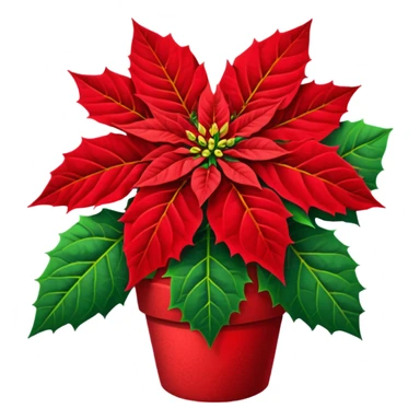 poinsettia sticker