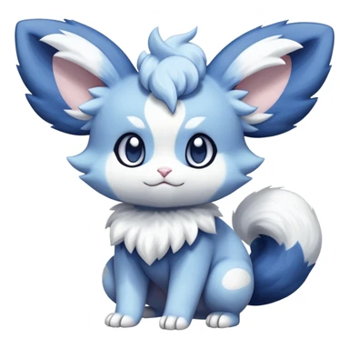 Meowstic-Minccino-Espurr-Fakémon-hybrid-creature (full body)  sticker