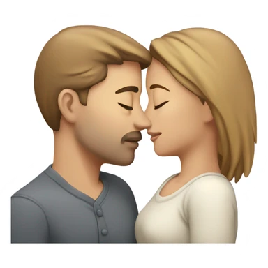 kiss with peace  sticker