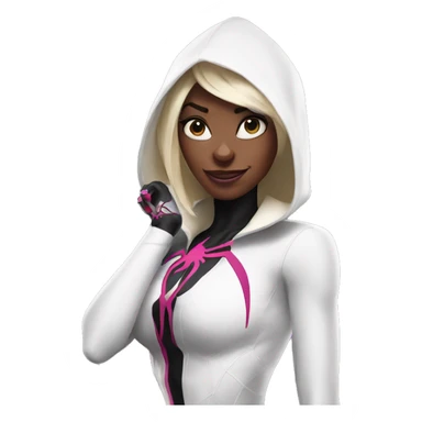 Spider-Gwen pose sticker