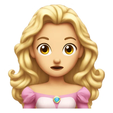 princess angry sticker