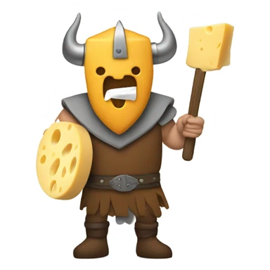 Viking shredding cheese sticker