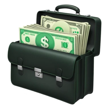 open wifi money filled briefcase sticker