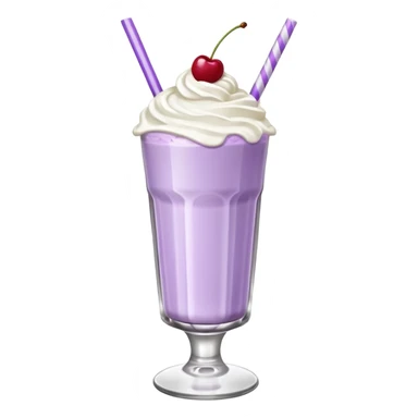 Milkshake light purple with high glass sticker