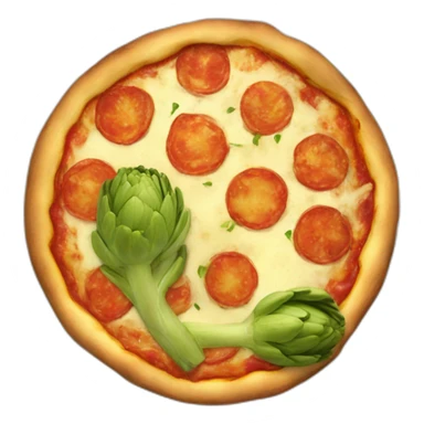 Artichoke pizza sticker