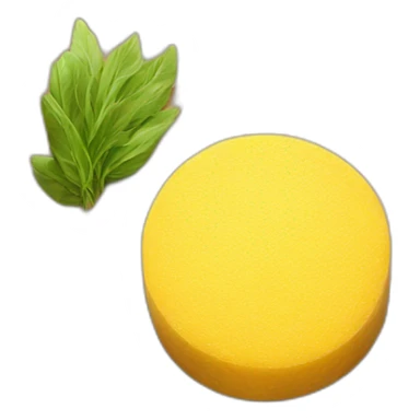 italian food called polenta on wooden plate sticker