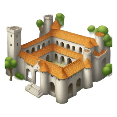 farytale Castele courtyard sticker