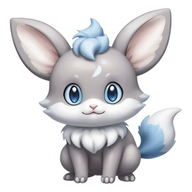 Shiny Minccino-Espurr-Cinccino-creature-hybrid sticker