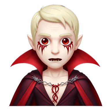 Vampire with red vine  sticker