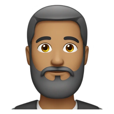 Muslim man with a beard sticker