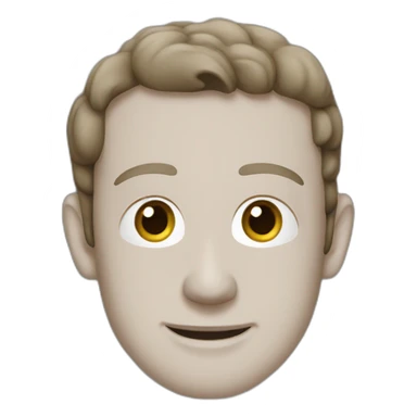 Mark Zuckerberg in gray T-shirt sticker
