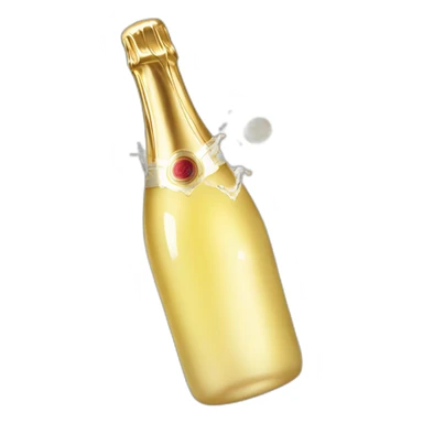 champagne-popping sticker