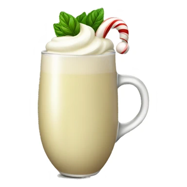 Eggnog with peppermint  sticker