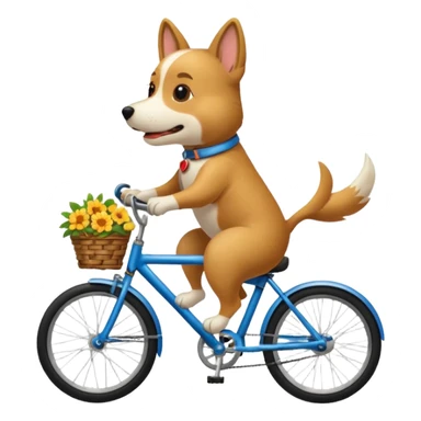 Dog wearing a godske on a bike sticker